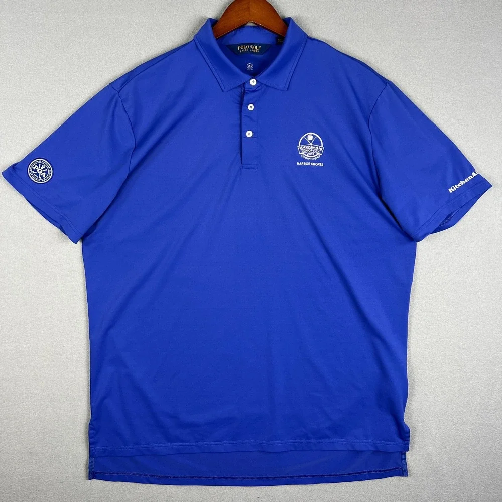 Ralph Lauren Polo Golf‎ Shirt Mens XL Senior PGA 2018 Harbor Shores Big Pony